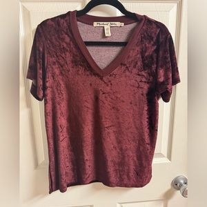Micheal Star V Neck Short Sleeve Short Sleeve Top